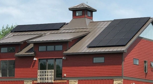 Solar array on home